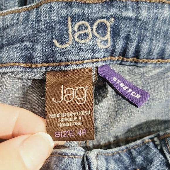 Jag Jeans Women’s Size 4P Bootcut Stretch Blue Denim Jeans Mid Rise - Picture 10 of 12